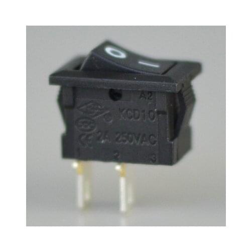 Ship switch KCD10 11 2-pin power switch 2A 250V black