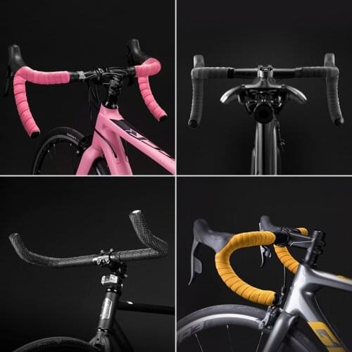 ROCKBROS Cycling Handlebar Tape Bicycle Cork Sport Anti-slip Colorful Handlebar Wrap EVA Tape Bandage Plug Bike Accessories
