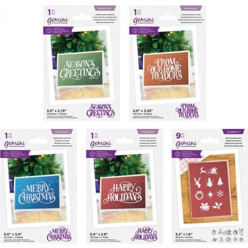 Metal cutting dies Christmas word series mold card Scrapbook paper craft knife mould blade punch stencils