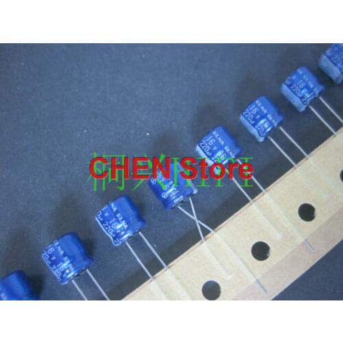 20PCS/50PCS Original ELNA blue robe 220uf 16v RC2 16V220UF 8X7MM audio electrolytic capacitor 220uF/16V Ultra small volume