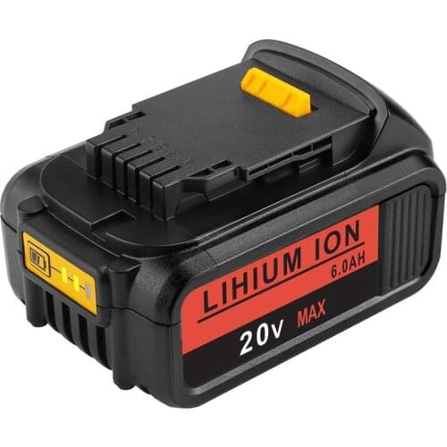 20V MAX XR Rechargeable Lithium Ion Battery 4.0Ah 5.0Ah 6.0Ah Replacement for Dewalt Tools DCB200 DCB206 DCB204 DCB203 DCB201