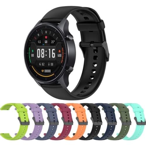 Easy Fit 22mm Silicone Strap For Xiaomi Watch Color Sports Replace Watchbands For Amazfit GTR 2 2E GTR 47mm Pace Bracelet