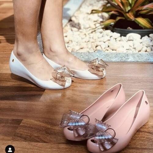 Adult Melissa Ultragirl Sweet VI Bow Women Jelly Shoes Sandals 2020 Girl Shoes Sandals For Women Non-slip Melissa Sandals 19113