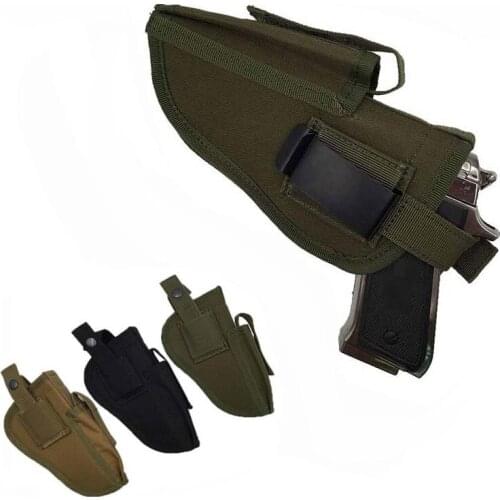 Left Right Interchangeable Tactical Pistol Gun Nylon Holster Magazine Belt Holster Military Airsoft Accessories Waist Holster