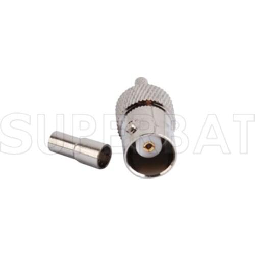 Superbat 10 pcs BNC Connector Jack (female) Crimp for RG316,RG174