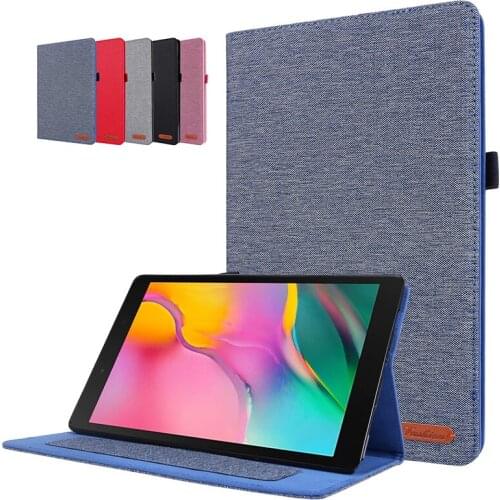 Cloth pattern book style tablet case For Samsung Galaxy Tab A7 2020 SM-T500 SM-T505 SM-T507 10.4" Stand Cover with Card slots