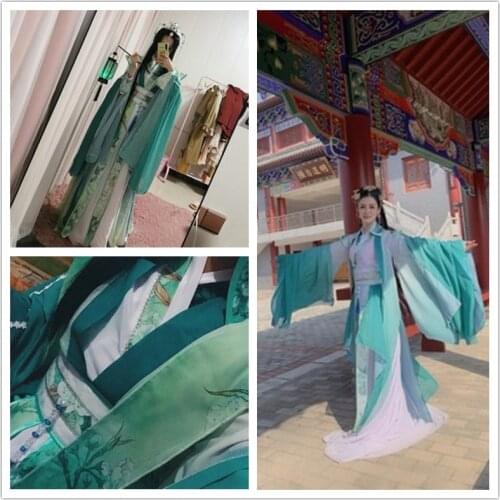 Qi Rong Cosplay Antique Novel Tian Guan Ci Fu Cosplay Costme Mens Costumes Hanfu Chinese Ancient Anime Suits Adult Size
