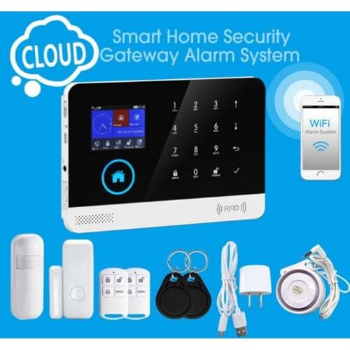 Burgular Smart Home Security Alarm System Wireless Wifi GSM/3G Anti Theft Alarm System With Remote Controller & Smoke Detectors