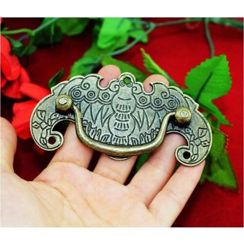 Antique Zinc Alloy Bat Pattern Drawer Cabinet Desk Box Door Pull Handle Knob Furniture,Bronze Color,95*52mm,1PC