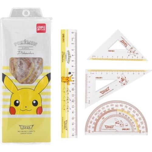 4Pcs=1 Pack students drawing school supplies Set square ruler protractor/four sets measuring tool