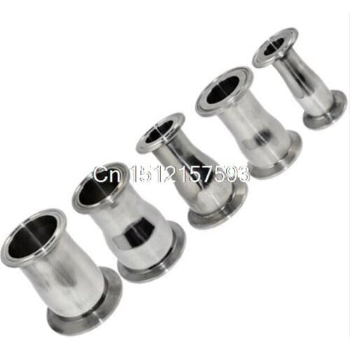 45MM to38MM 1.75"to 1.5" Sanitary Ferrule Reducer Fitting SS304 to Tri Clamp