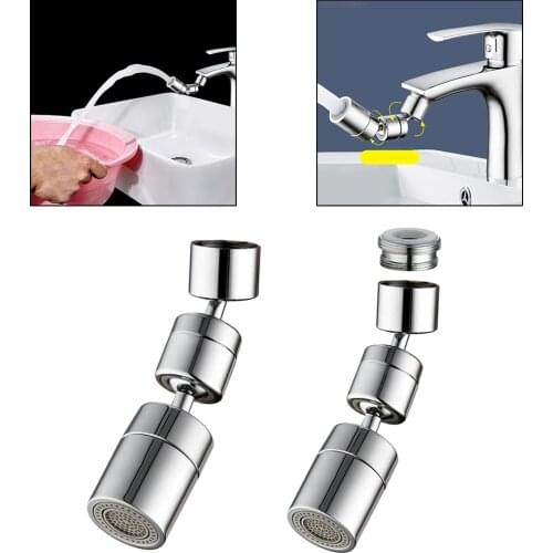 Tap Aerator 1080° Rotation Universal Splash-proof Swivel Water Saving Faucet Water Saving Bathroom Filter Foamer Aerators New