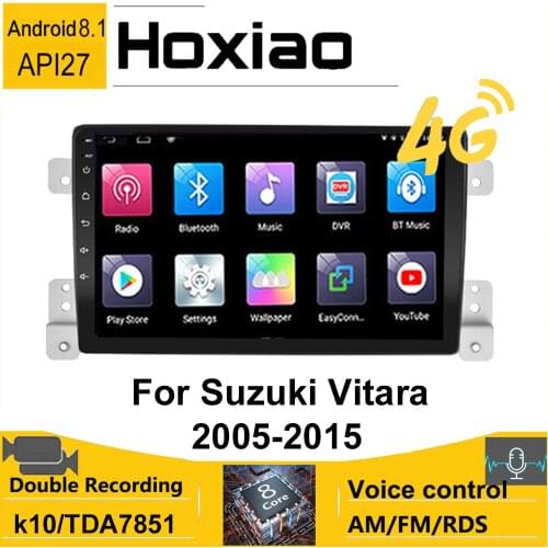 Android 9'' Car GPS Radio For Suzuki Grand 2006 2007 2008 2009 2010 2011 Vitara AM 2 DIN Multimedia Player Stereo Voice Control