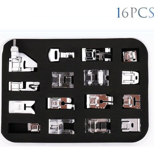 CY-016 Gathering Foot Overcast Quilting/Straight Stitch Button Sewing Blind Walking Buttonhole All Purpose/Zigzag Darning Low