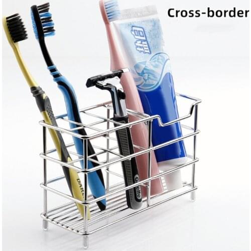 50LB Bathroom Toothbrush Holder Small Stainless Steel Toothpaste Holder Floating