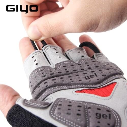GIYO S-10 Summer Bicycle Antiskid Half Finger Cycling Glove Breathable Shock Absorbing Gloves for MTB Bike