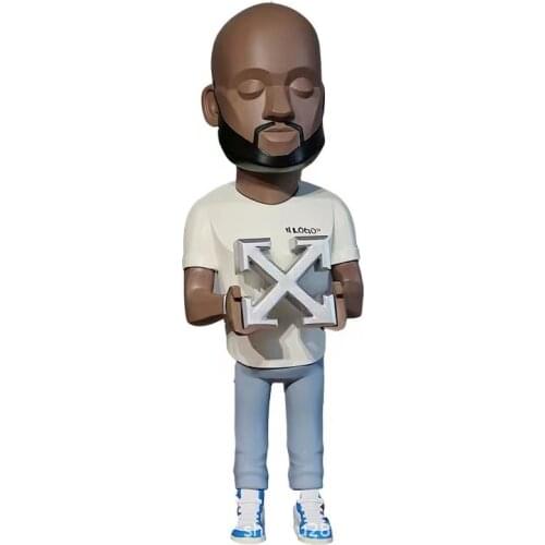 Hot Sale 28cm Street Art Hip Hoptrend Manager Collectable Ow Vinyl Toys Action Figures Desktop Home Decoration