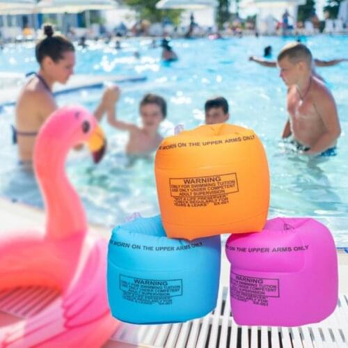Arm Inflatable Swim Bands Floater Sleeves Safety Rings Tube Armlets Kids Adult