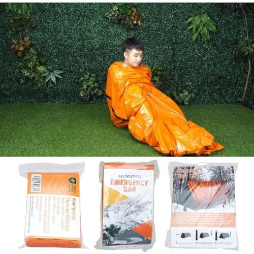 Reusable Multifunction Emergency Sleeping Bag Thermal Waterproof Travel Blanket