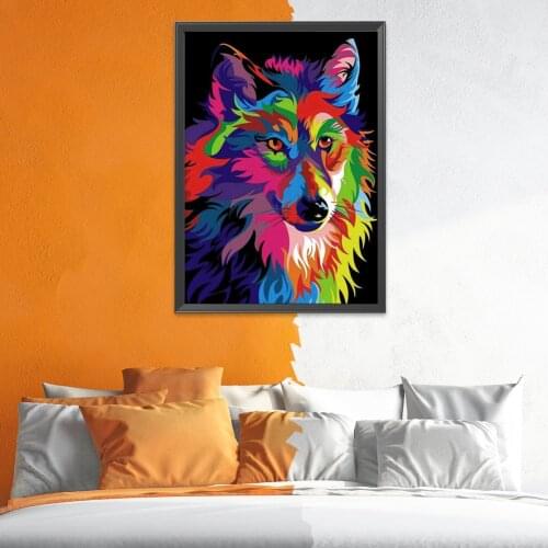 Cross Stitch Animal DIY Art Craft Eco-friendly 11CT Stamped Colorful Cotton DIY Cross Stitch Art Embroidery Kit Handwork