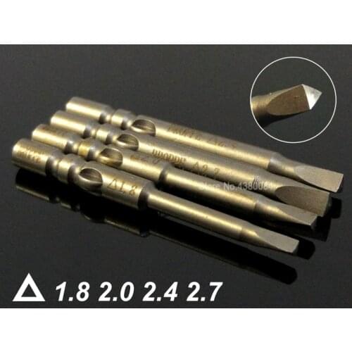 4Pcs Set 40MM Magnetic Triangle Screwdriver Drill Bits Dia 4mm Round Shank Electric Screw Driver S2 Power Hand Tools For 800, 3C