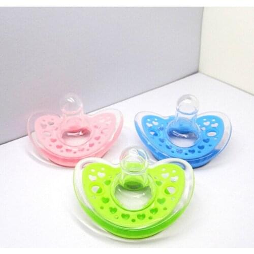 New Cute Baby Pacifier Dynamic Orthodontic Pacifier Dummy Translucent Silicone Baby Soother Nipples
