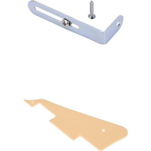 Single Ply Guitar Pickguard & Bracket with Nut Screw for LP Electric Guitar Parts Accessories
