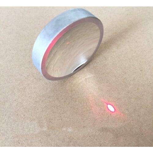 Optical Glass Aluminum-plated Concave Mirror Mirror Concave Lens Optical Experimental Equipment Dia 45.9mm Focal Length -68.6mm