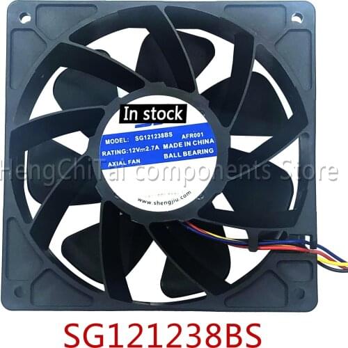 Original 100% working SG121238BS DC 12V 2.7A S7 S9 T9 L3 Server Square Fan violence Fan
