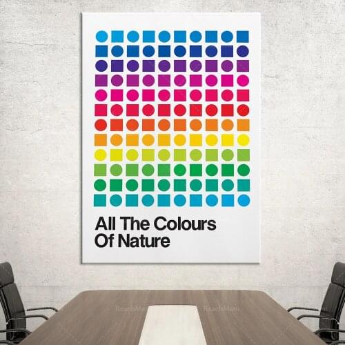 Swatch posters | Swatches, palettes | | Educational posters | Manjis color harmony printing decoration unique gift