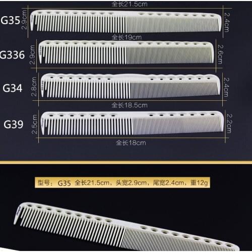 1pc Professional Hairdressing Cut Comb Barber Unbreakable Hair Cutting Comb With Laser Measure Scale Hair Cut Comb