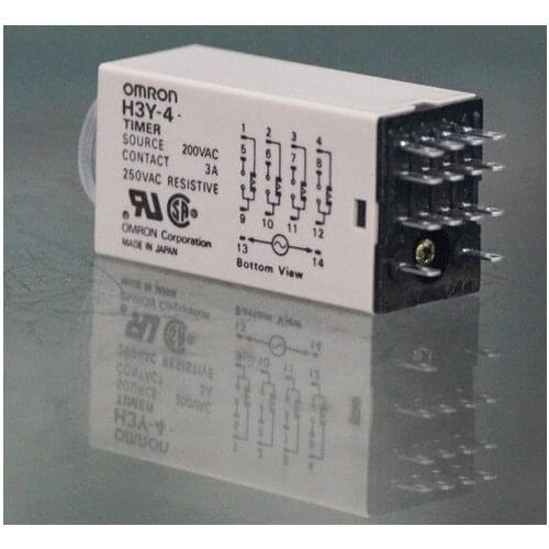 110V AC 5A H3Y-4 H3Y Delay Timer Time Relay 60 second & Base