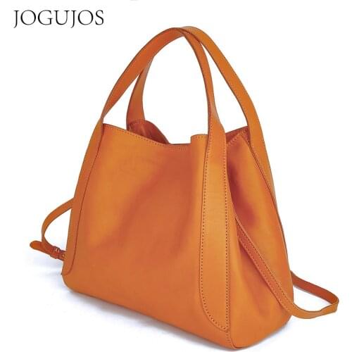 JOJUJOS Luxury Designer Handbag Genuine Leather Shoulder Bag for Women Fashion Real Leather Messenger Crossbody Bag
