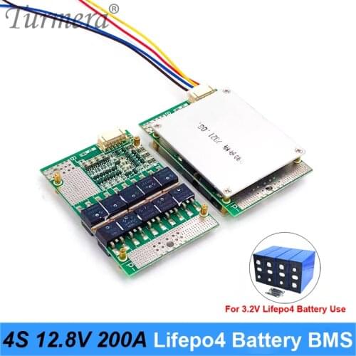 Turmera 4S 12.8V 200A Balance Lifepo4 Battery BMS Balance Protected Board for 3.2V 100Ah 200Ah 280Ah 310Ah Lifepo4 Batteries Use