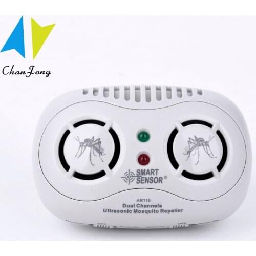 SMART SENSOR Double-head Ultrasonic Mosquito Repellent Ultrasound Simulated Dragonfly Anti-mosquito Repellent Pest Rejector