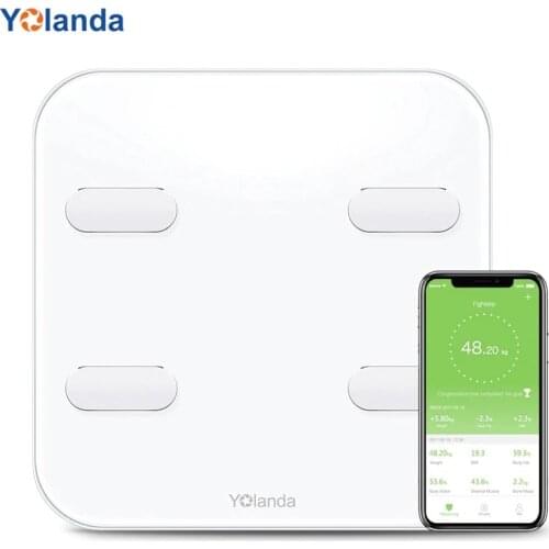 Yolanda CS20A Body Fat Scale WiFi+Bluetooth Smart Electronic Digital Weight Scale APP Unlimited Users Scale Heart Rate