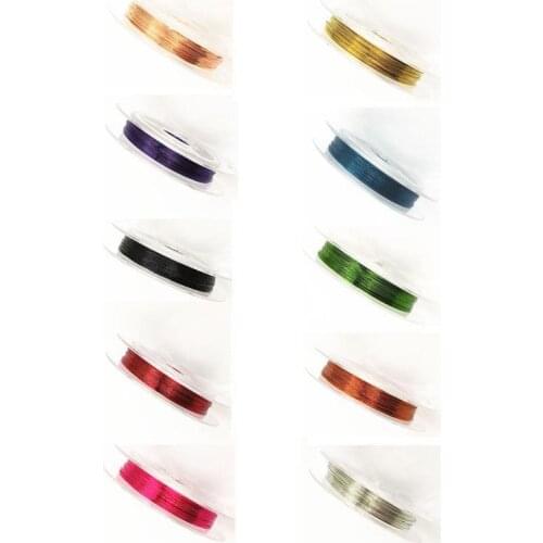 0.3mm*10m Copper Wire Cord/String Accessories Hot New Multicolor Wire Beading 1 Roll Fashion DIY Jewelry Making