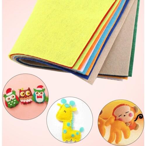 10pcs 21*29cm MultiColor Non-woven Felt Square Fabric Home DIY Crafts Hot