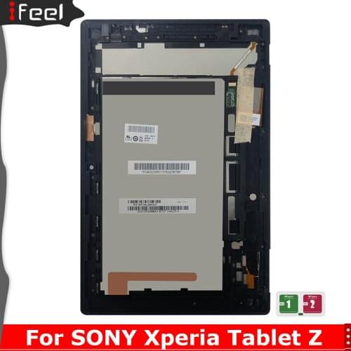 100% Tested LCD For Sony Xperia Tablet Z Z1 10.1 SGP311 SGP312 SGP321 Full LCD Display Touch Screen Panel Digitizer Sensor+Frame
