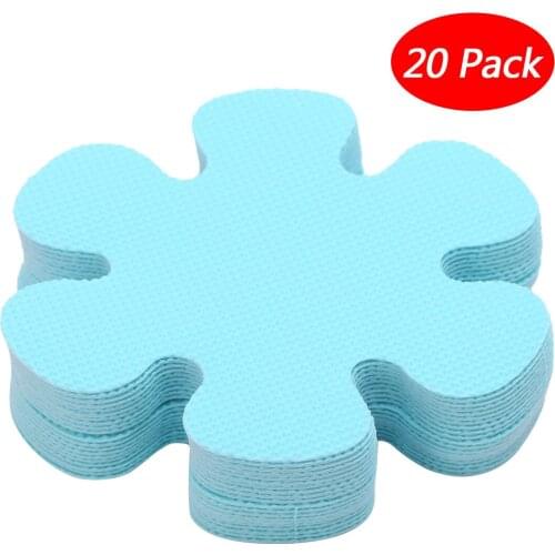 20 Pack 10cm/4 Inch Bathroom Products Anti Slip Stickers Flower Shaped Bathtub Decals Stickers Bath Shower Treads for Tubs