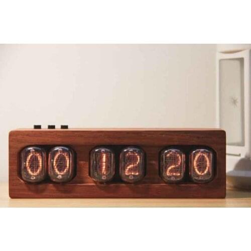 6-Bit Glow Clock In12 Tube IN12 Nixie Digital LED Clock Beautiful Gift Safflower Pear DIY Ornaments