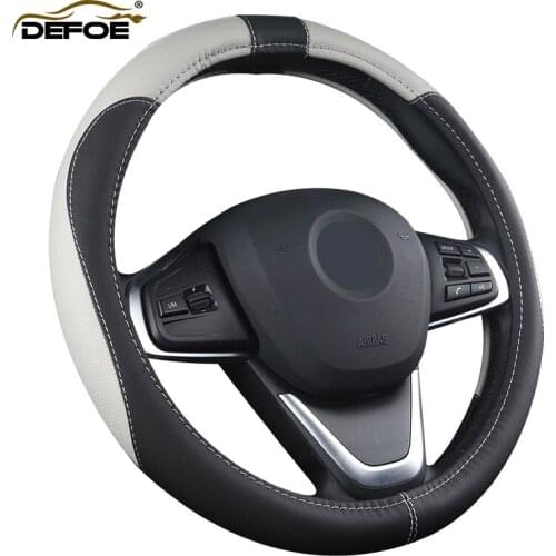 Car steering wheel cover Micro fiber Leather wheel cover Environmental protection Not smelly Diameter 38 cm car styling