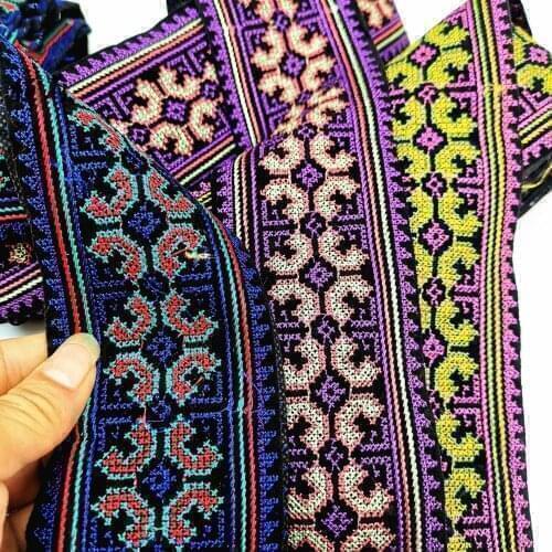 1 Yards DIY Trims Ribbon Sewing Appliques Clothes Embellishment Fabric Craft Handmade National Style
