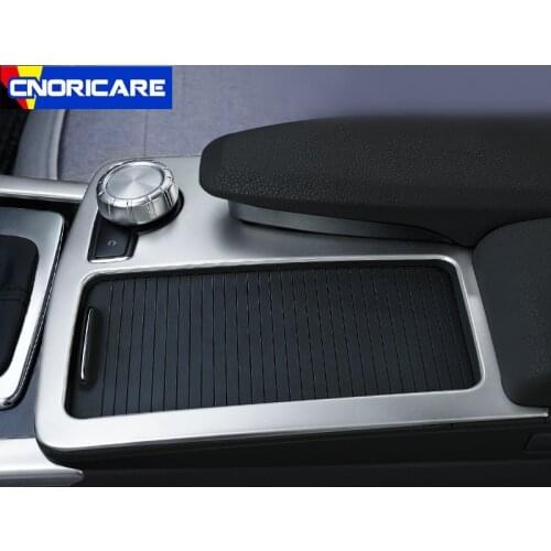 Car Center Console Water Cup Holder Frame Decoration Sticker Trim For Mercedes Benz C Class W204 C180 C200 2008-14 LHD RHD