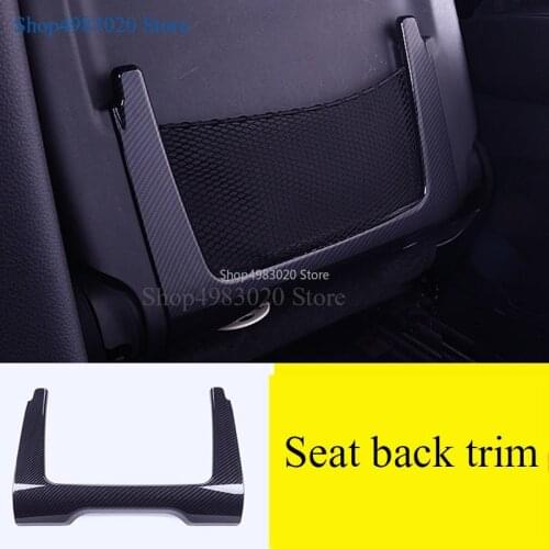 For Jeep Grand Cherokee 2014-2018 Seat Back Storage Frame Cover Trims Car Styling Accessories Matte/Carbon Fiber Grain 2pcs