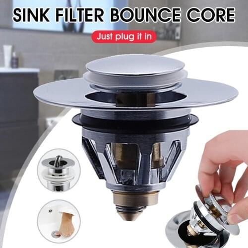 Home Sink Drain Stopper Pop UP Drain Filter Anti Clogging Bathroom Sink Wash Basin Bathtub Drain Stopper Bathroom Accessories