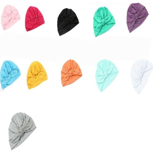 Cotton Baby Products Rabbit Ears Knotted Pullover Hats Indian Children Caps Bunny Summer Girl Newborn Photography for Kids Boy