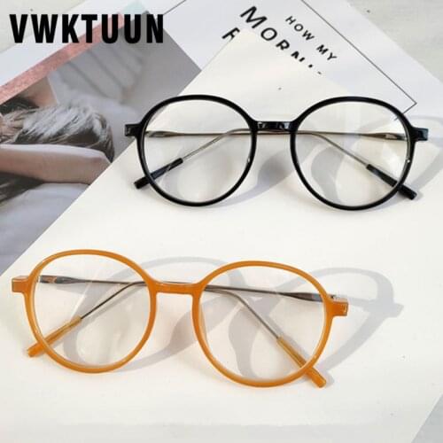 VWKTUUN Round Sunglasses Women Men Metal Frame Glasses UV400 Points Vintage Anti Blue LIght Glasses Round Computer Glasses Frame