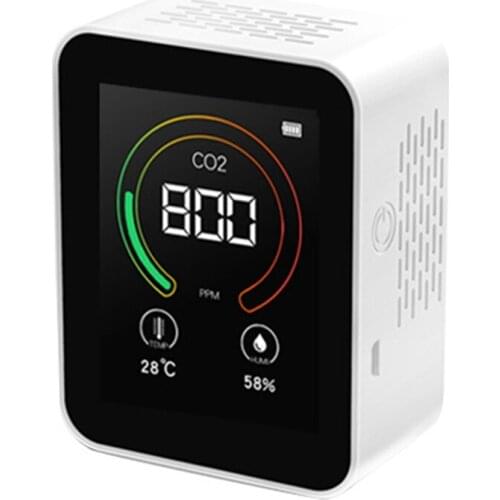TOP CO2 Detector Screen Intelligent Air Tester with Temperature Humidity