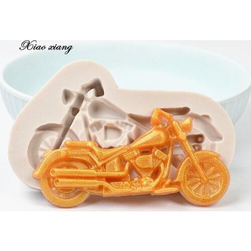 Motorcycle Silicone Mold Fondant Cake Decorating Tools Sugarcraft Chocolate Cakes Moulds Gum Cupcake Molds Bakeware M1980